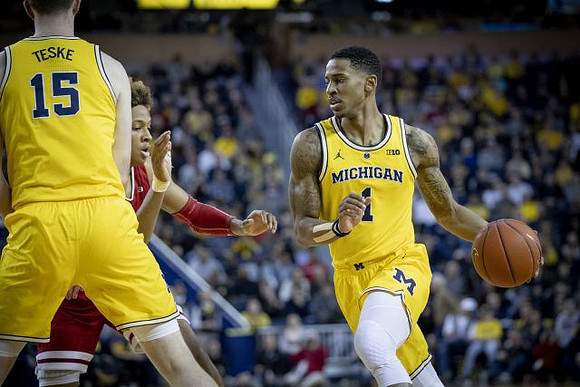 Jon Teske (15) and Charles Matthews (1)