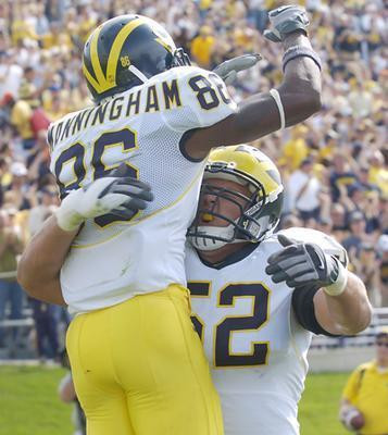 Mario Manningham and Stephen Schilling