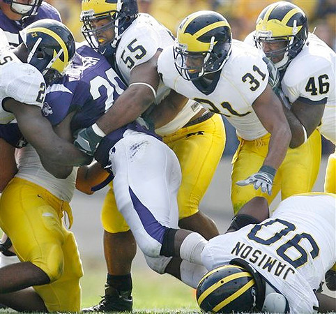 Jamar Adams, Brandon Graham, Brandent Englemon, Brandon Logan, and Tim Jamison
