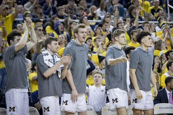 C.J. Baird (24), Luke Wilson (32), Jaron Faulds (44), Cole Bajema (22), and Adrien Nunez (5)
