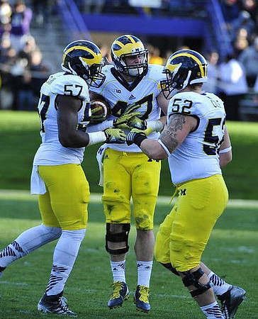 Frank Clark (57), Jake Ryan (47), and Mason Cole (52)