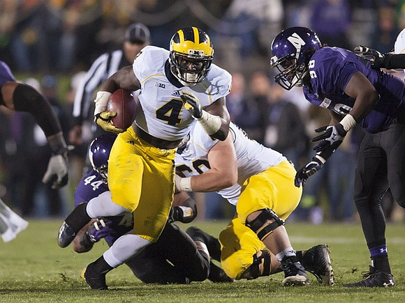 De'Veon Smith (4) and Jack Miller (60)