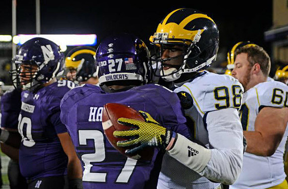Devin Gardner (98) and Jack Miller (60)