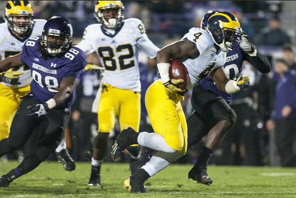 Amara Darboh (82) and De'Veon Smith (4)