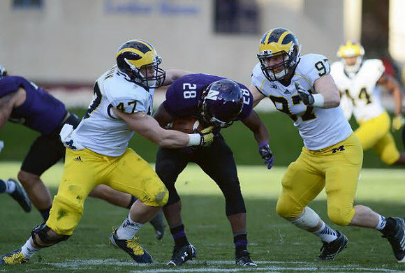 Jake Ryan (47) and Brennen Beyer (97)
