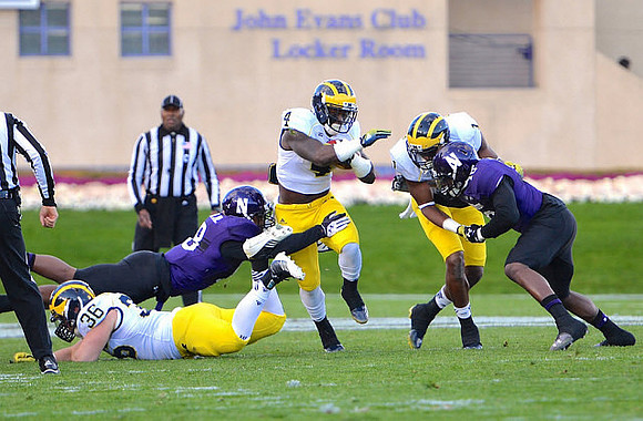 Joe Kerridge (36), De'Veon Smith (4), and Devin Funchess (1)