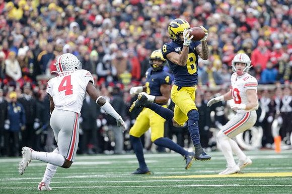 Nico Collins (4) and Ronnie Bell (8)