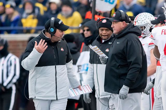 Ohio State Head Coach Ryan Day and Greg Mattison