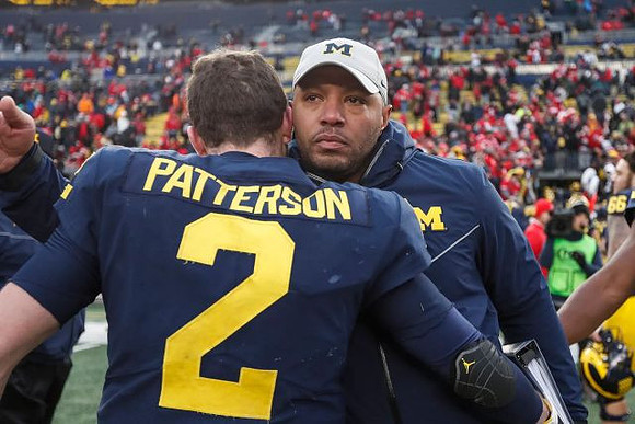Shea Patterson (2) and Josh Gattis