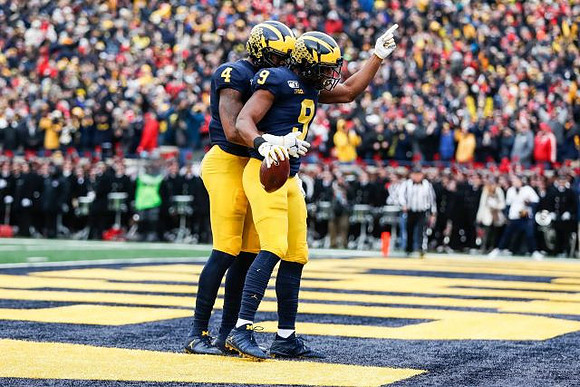 Nico Collins (4) and Donovan Peoples-Jones (9)
