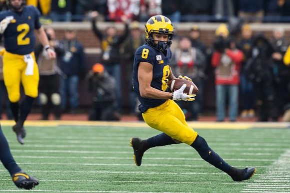 Shea Patterson (2) and Ronnie Bell (8)