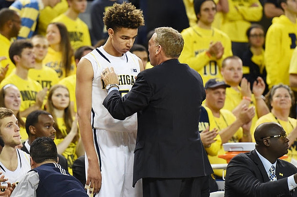 D.J. Wilson (5) and Jeff Meyer