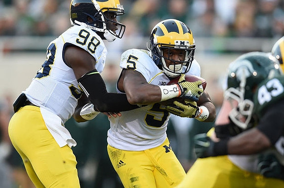 Devin Gardner (98) and Justice Hayes (5)