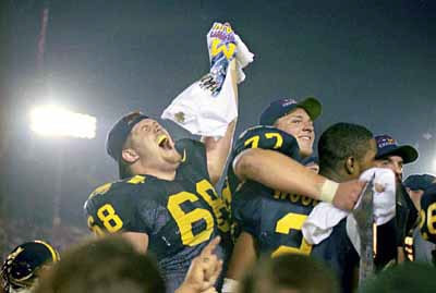 Zach Adami (68) and Jon Jansen (77)