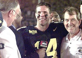 Brian Griese (14), Lloyd Carr, and Charles Woodson (2)