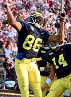 Tai Street (86) and Brian Griese (14)