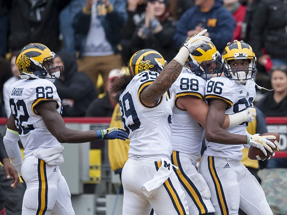 Amara Darboh (82), Sione Houma (39), Jake Butt (88), and Jehu Chesson (86)