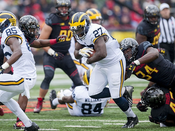 Maurice Ways (85), Derrick Green (27), and A.J. Williams (84)