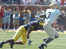 Date: 9/10/2005 | Opponent: Notre Dame | Location: Michigan Stadium, Ann Arbor, MI | Final Score: Michigan 10 Notre Dame 17