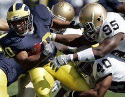 Date: 9/10/2005 | Opponent: Notre Dame | Location: Michigan Stadium, Ann Arbor, MI | Final Score: Michigan 10 Notre Dame 17