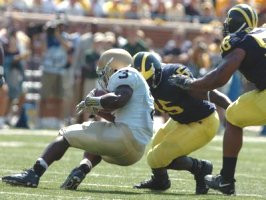 Date: 9/10/2005 | Opponent: Notre Dame | Location: Michigan Stadium, Ann Arbor, MI | Final Score: Michigan 10 Notre Dame 17
