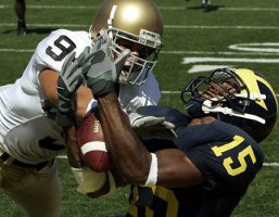 Date: 9/10/2005 | Opponent: Notre Dame | Location: Michigan Stadium, Ann Arbor, MI | Final Score: Michigan 10 Notre Dame 17