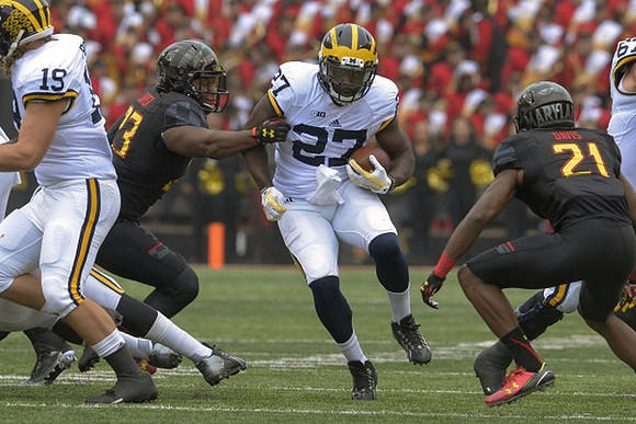 Henry Poggi (19) and Derrick Green (27)