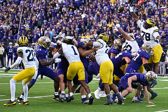 Jyaire Hill (20), Jaishawn Barham (1), Mason Graham (55), Kenneth Grant (78), and Rayshaun Benny (26)