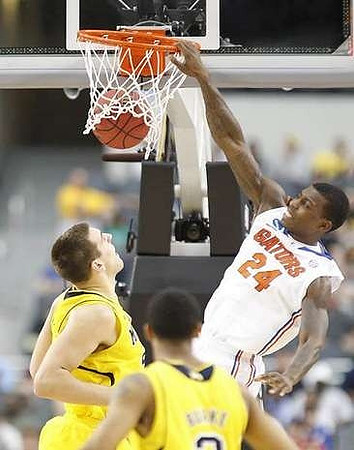 Mitch McGary (4) and Nik Stauskas (11)