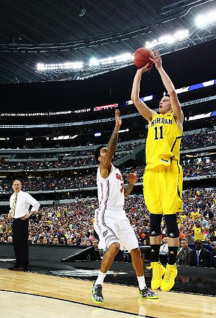John Beilein and Nik Stauskas (11)