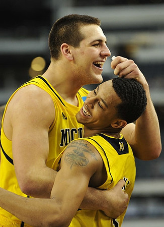 Trey Burke (3) and Tim Hardaway Jr. (10)