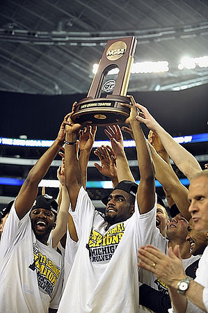 Mitch McGary (4) and Trey Burke (3)