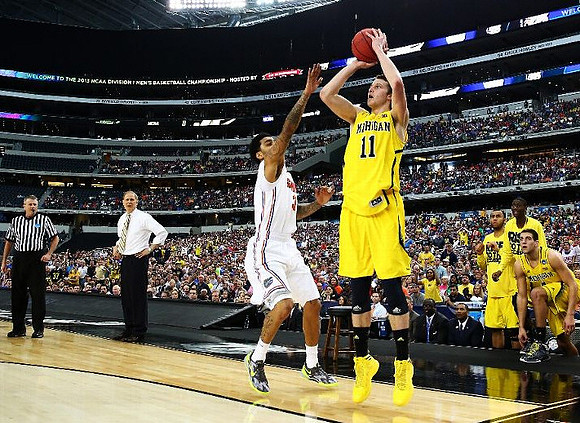 John Beilein and Nik Stauskas (11)
