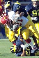 Marlin Jackson (2), Jon Shaw (22), and Dan Rumishek (92)