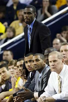 Josh Bartelstein (20), Matt Vogrich (13), Spike Albrecht (2), Jordan Morgan (52), Tim Hardaway Jr. (10), Jon Horford (15), LaVall Jordan, Bacari Alexander, and John Beilein