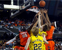 Blake McLimans (22) and Matt Vogrich (13)