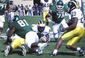 Prescott Burgess (6), Leon Hall (29), and David Harris (45)