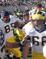 Paul Sarantos (66) and Carson Butler Jr. (85)