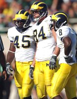 David Harris (45), Pat Massey (94), and Jason Avant (8)