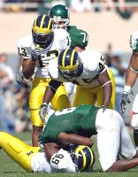 Pierre Woods (99), David Harris (45), and Grant Mason (13)