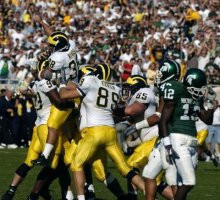 Garrett Rivas (38), Pierre Woods (99), Tyler Ecker (89), and Leo Henige (65)