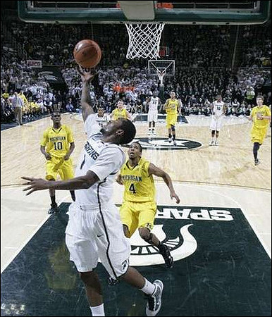 Tim Hardaway Jr. (10), Darius Morris (4), Zack Novak (0), Jon Horford (15), and Evan Smotrycz (23)