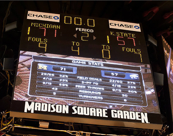 Madison Square Garden Scoreboard
