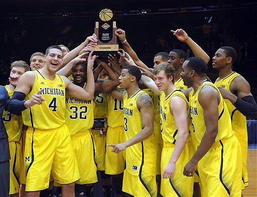 Michigan Team and NIT Season Tip-Off Trophy