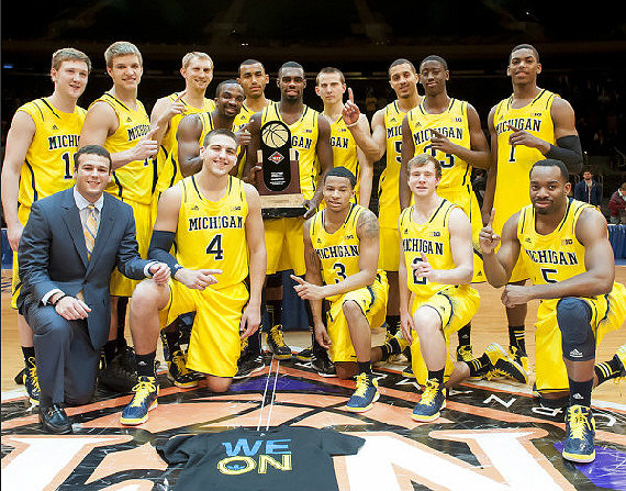 Michigan Team and NIT Season Tip-Off Trophy