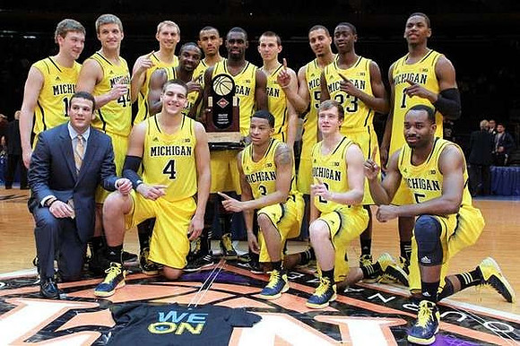 Michigan Team and NIT Season Tip-Off Trophy