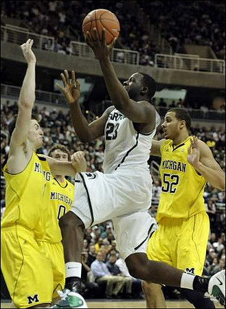 Stu Douglass (1), Zack Novak (0), and Jordan Morgan (52)