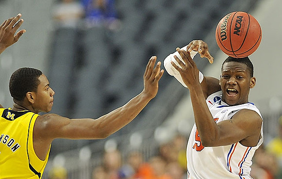 Spike Albrecht (2) and Tim Hardaway Jr. (10)