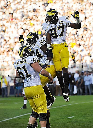 Graham Glasgow (61), A.J. Williams (84), and Devin Funchess (87)