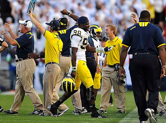 Greg Mattison and Devin Gardner (98)